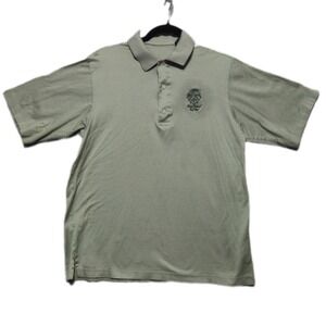 Trump National Golf Club Mens Medium Green Polo Shirt Embroidered Crest